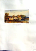 Antique Old Print NettlefGrundy Water 1935 View Twickenham Thomas Bush Hardy