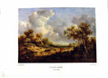 Antique Print NettlefGrundy Oil Painting 1935 Storm Cloud Trees Man Richard