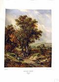 Antique Print NettlefGrundy Oil Painting 1935 View Oakhampton Sheep Farm Ca