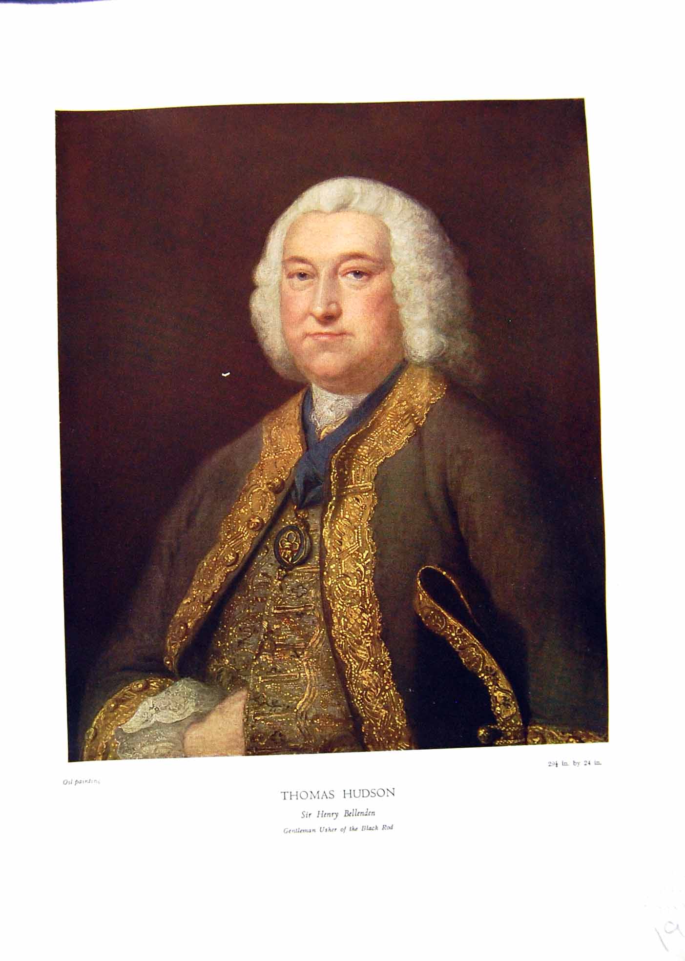 Antique Print NettlefGrundy Oil Painting 1935 Henry Bellenden Thomas Hudson