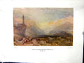 Antique Print View Splugen Pass Clock Tower 1938 NettlefGrundy Water Turner