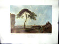 Antique Print 1938 NettlefGrundy Oil Painting Italian Landscape Trees Richa