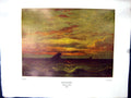 Antique Print 1938 NettlefGrundy Oil Painting Sunset Coucher Soleil Jules D