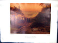Antique Print 1938 NettlefGrundy Oil Painting Rocky Gorge Figures Horses Ro