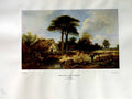 Antique Print 1937 NettlefGrundy Oil Painting View Gillingham House River W