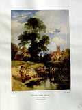 Antique Print Young Anglers Fishing 1937 NettlefGrundy Oil Painting William