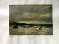 Antique Print 1937 NettlefGrundy Oil Painting Coming Breeze Weather Sea Mus