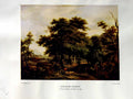 Antique Print 1937 NettlefGrundy Oil Painting Woody Landscape Figures Sheep