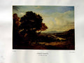 Antique Print 1937 NettlefGrundy Oil Painting Valley Tweed Trees River Brid