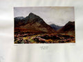 Antique Old Print 1937 NettlefGrundy Water Glen Sannox Arran Mountains Orrock