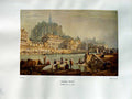 Antique Old Print 1937 NettlefGrundy Samuel Prout Water Cathedral Town River