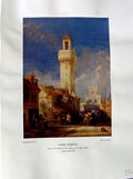 Antique Print 1937 NettlefGrundy Oil Painting Tower Church San Nicholas Cor