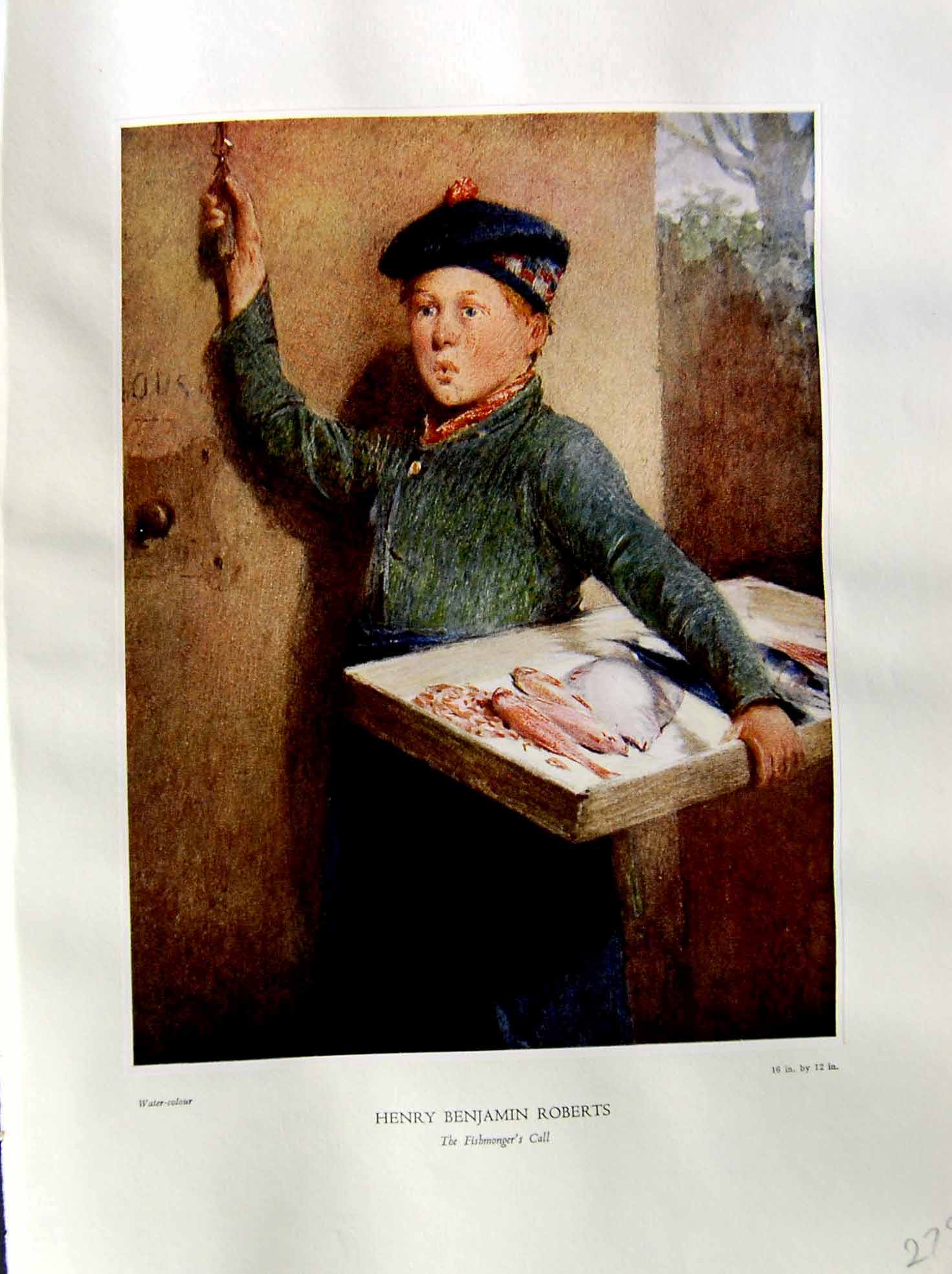 Antique Print 1937 NettlefGrundy Henry Roberts Water Fishmonger Call Salesb