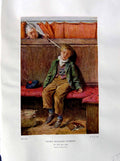 Antique Print 1937 NettlefGrundy Water Word Bow Little Boy Sleeping Roberts