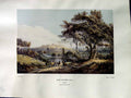 Antique Old Print 1937 NettlefGrundy Water View Windsor Horses Paul Sandby 20th