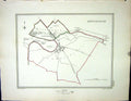 Antique Old Print Walker Creighton Map C1850 Plan Huntingdon England Hartford