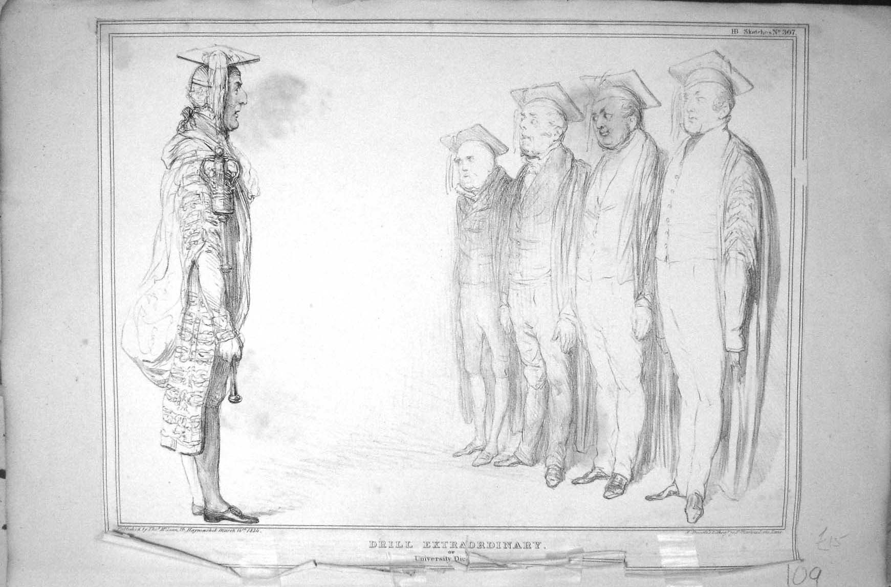 Old Mclean John Doyle Hb Sketch 1834 Drill Extraordinary University D 19th