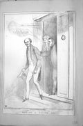 Old Mclean John Doyle Hb Sketch 1834 Bowing Friend Politics Grey Brou 19th