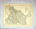 Old Print Map C1870 North America Florida Bahama Brazil Ecuador Venezuela 19th
