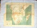 Antique Old Print Map C1870 South America Madagascar Port Elizabeth Cape Town