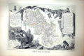 Antique Print French Map C1845 De Lisere France Grenoble Lyon Drome Bayard 19th
