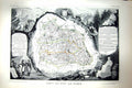 Antique Print French Map C1845 Du Puy De Dome France Clremont Hautte Loire 19th