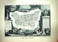 Old French Map Levasseur C1845 Des Vosges France Epinal Victor Joan D Victorian