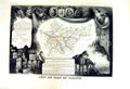 Old Print French Map Levasseur C1845 De Tarn Et Garoone France Montauban 19th