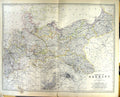 Old Johnston Map 1883 Northern Empire German Berlin Potsdam Environs Victorian