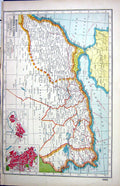Antique Print Harmsworth Hammerton Map C1920 Morocco Algeria Tunis Plan Fez