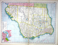 Old Print Hammerton Map C1920 Western Australia Plan Perth Victoria Alba 20th