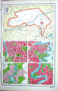 Old Print Hammerton Map C1920 Australia Federal Sydney Brisbane Melbourn 20th
