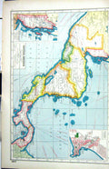 Old Print Harmsworth Hammerton Map C1920 America Plan Panama British Hon 20th