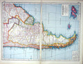 Old Print Hammerton Map C1920 South America Falkland Islands Buenos Aire 20th