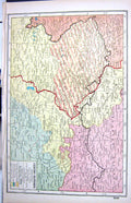 Antique Print Hammerton Map C1920 Czechoslovakia Breslau Wallenstein Jerome
