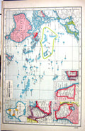 Antique Print Hammerton Map C1920 German Colonies Africa Australia Pommern 20th