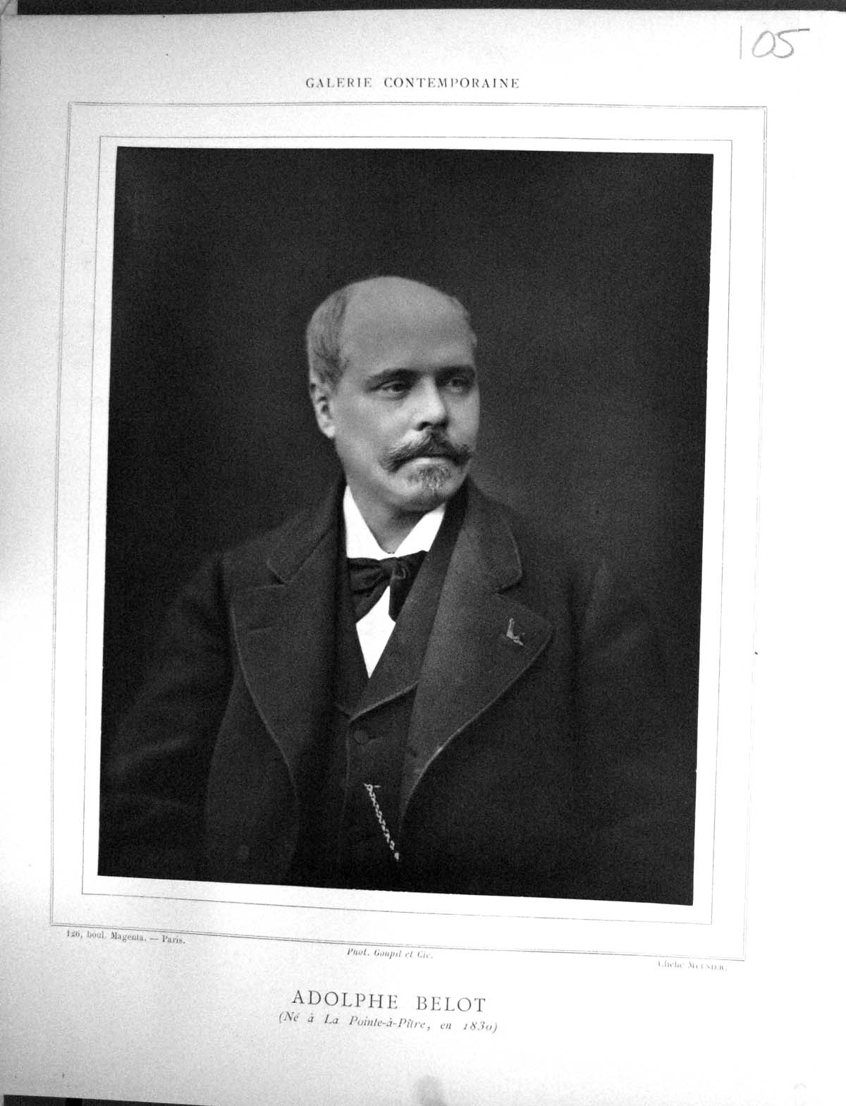 Antique Old Print Galerie Contemporaine 1879 Baschet Portrait Adolphe Belot