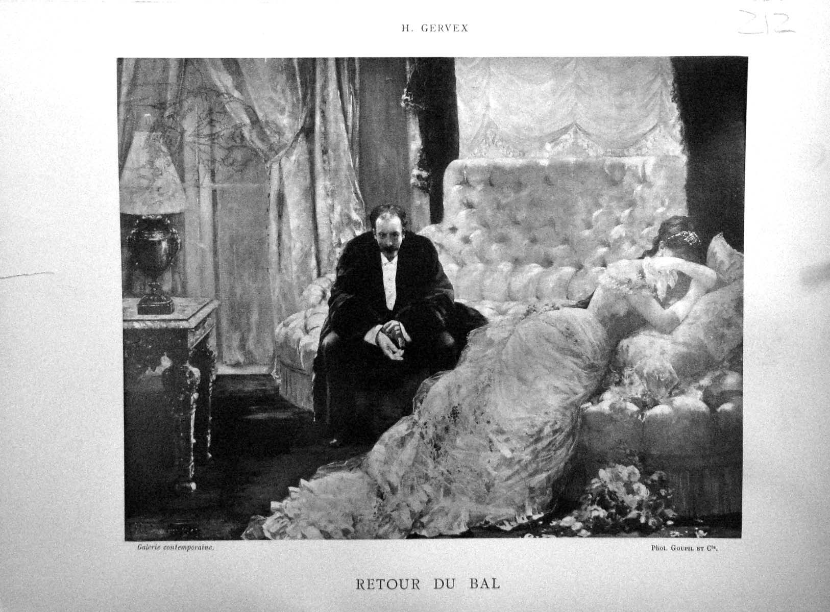 Old Retour Du Bal Romance Henri Gervex Galerie Contemporaine 1879 Bas Victorian
