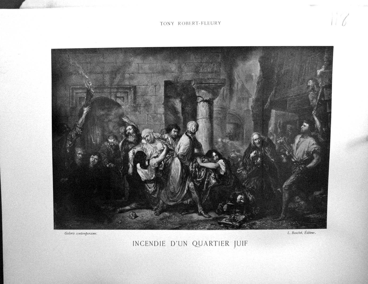 Old Galerie Contemporaine C1822 Lacroix Tony Robert-Fleury Quartier J 19th