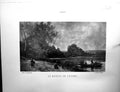 Old Galerie Contemporaine C1822 Lacroix Corot Bateau L'Etang Boat Ske 19th