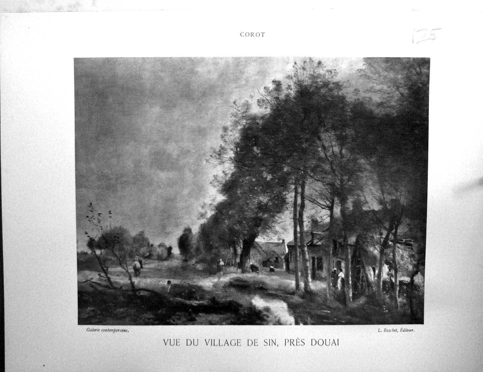 Old Galerie Contemporaine C1822 Lacroix Village Sin Pres Douai Corot 19th