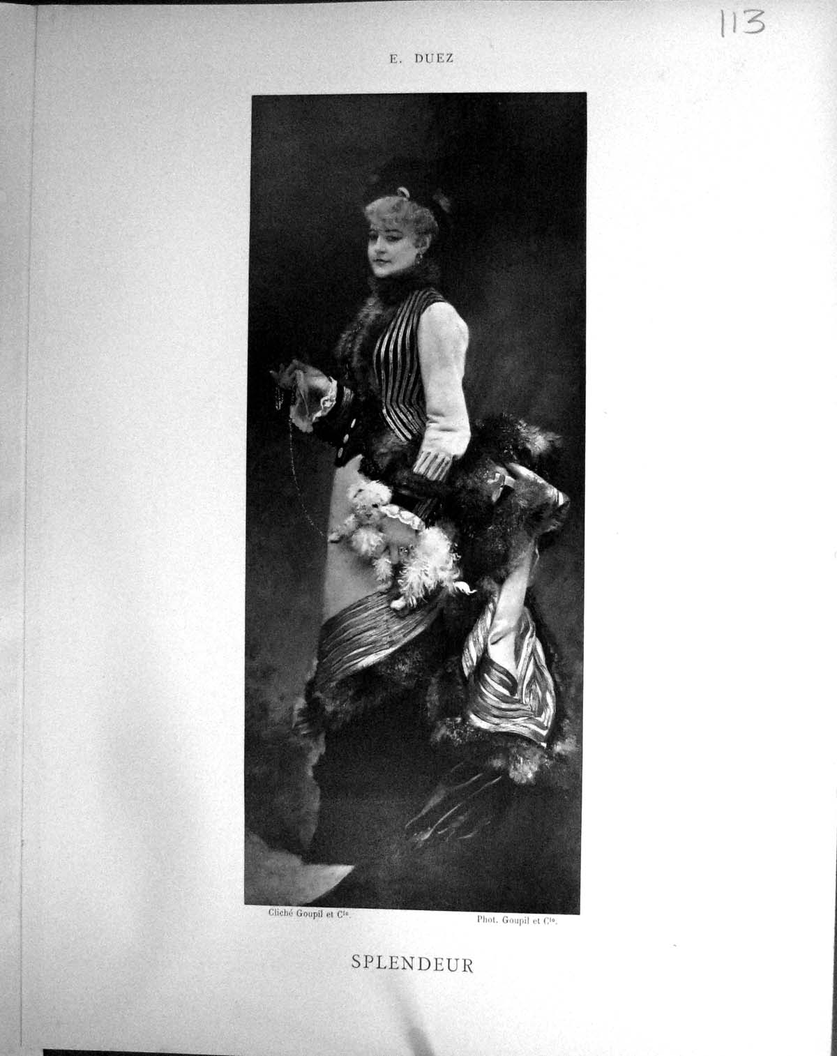 Old Galerie Contemporaine C1876 Baschet Ernest-Ange Duez Lady Splende Victorian