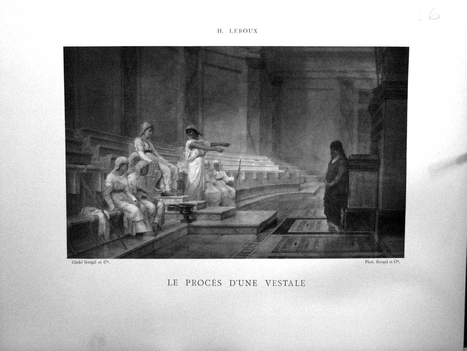 Old Galerie Contemporaine C1876 Baschet Hector Le Roux Proces D'Une V Victorian
