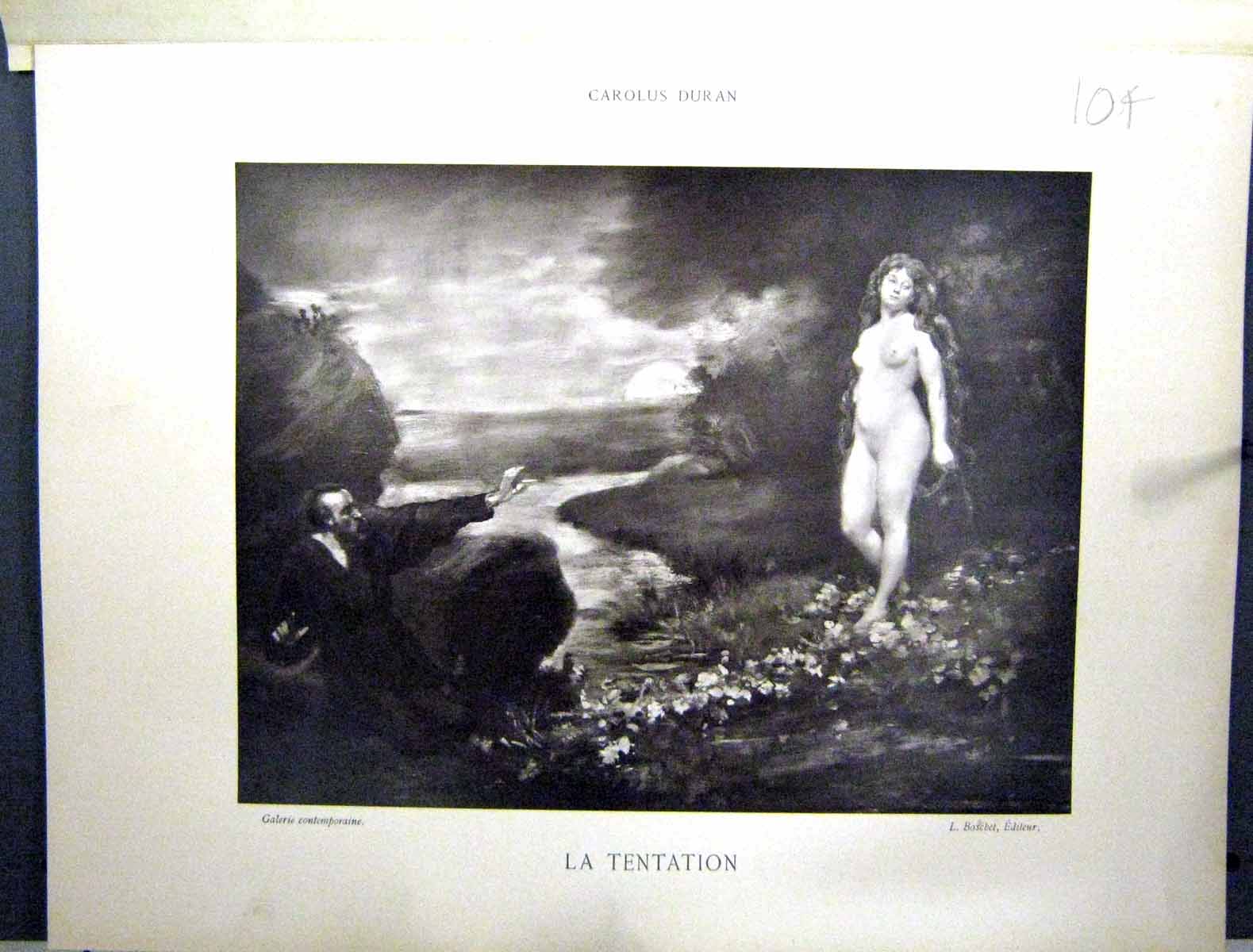 Old Galerie Contemporaine C1890 Lacroix Carlolus Duran Tentation Man Victorian