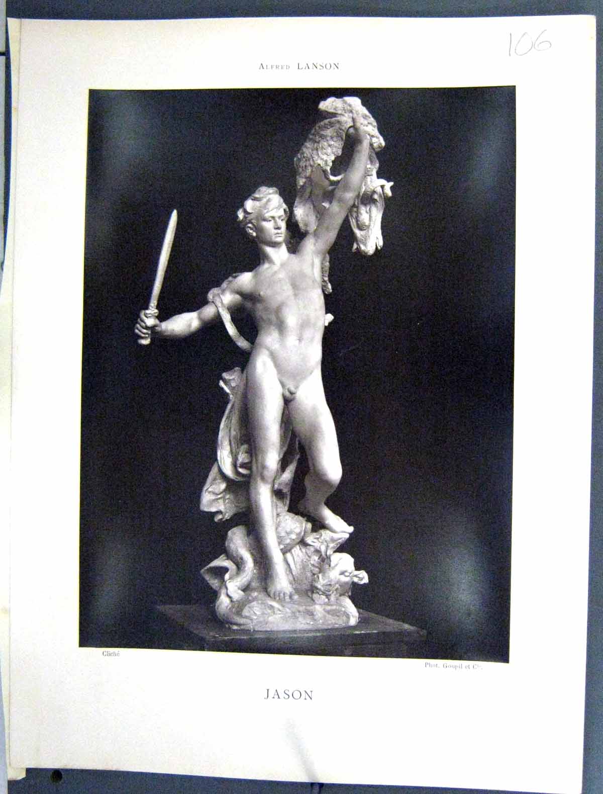 Old Galerie Contemporaine C1890 Lacroix Alfred Lanson Jason Sculpture Victorian