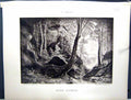 Old Galerie Contemporaine C1890 Lacroix Robinet Ravin D'Amelie Trees Victorian