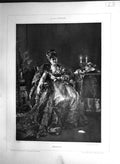 Old Galerie Contemporaine C1876 Baschet Alfred Stevens Deception Lady Victorian