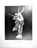 Old Print Galerie Contemporaine 1879 Baschet Antonin Mercie Gloria Victis 19th