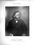 Antique Old Print Galerie Contemporaine 1878 Baschet Pierre Dupont Autograph