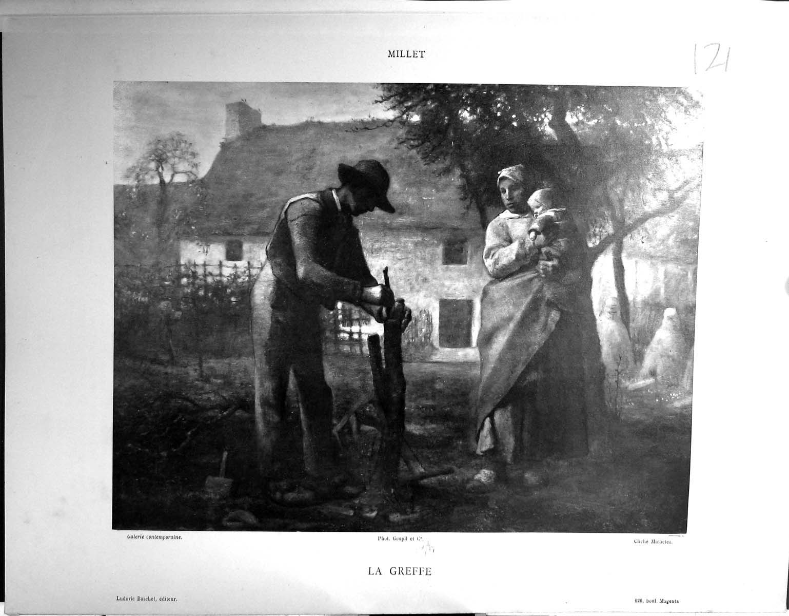 Old Galerie Contemporaine 1878 Baschet Jean-Francis Millet Greffe Fam Victorian